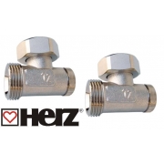 Комплект кранов Herz угловой для радиаторов Rifar Alum Ventil