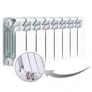 Биметаллический радиатор Rifar Base Ventil 200, 8 секций, с нижним левым подключением