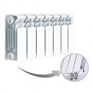 Биметаллический радиатор Rifar Base Ventil 200, 7 секций, с нижним правым подключением