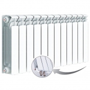 Биметаллический радиатор Rifar Base Ventil 500, 12 секций, с нижним правым подключением