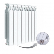 Биметаллический радиатор Rifar Monolit Ventil 500, 8 секций, с левым подключением